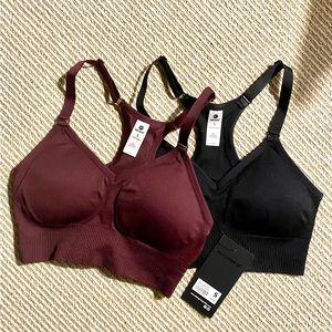 90 Degree By Reflex - Women's 2 Pack Seamless Sports Bra with Adjustable Straps